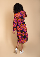 The Acacia Shirt Dress in Pink & Rust Floral